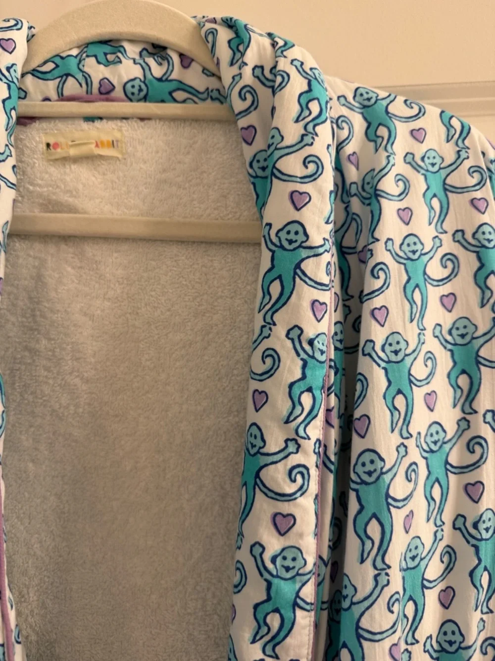 Roller Rabbit Lovely Monkey Cosmo Robe - Picture 6 of 12